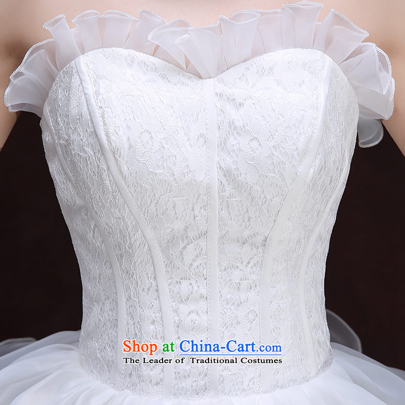 Qing Hua yarn new dresses 2015 Korean wiping the chest straps Sau San video thin marriages wedding after a short length of the former small white dresses , L of Qing Hua yarn , , , shopping on the Internet
