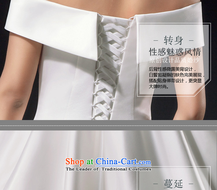 Hillo (XILUOSHA) Elizabeth wedding dresses new Word 2015 bride shoulder tail wedding white satin wedding minimalist Sau San custom chinese red tail M picture, prices, brand platters! The elections are supplied in the national character of distribution, so action, buy now enjoy more preferential! As soon as possible.