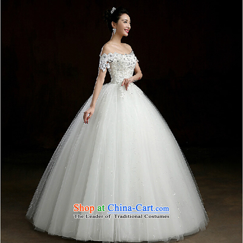The new word wedding your shoulders to wedding hibiscus flower decoration nail pearl wedding bride wedding dresses White M love Su-lan , , , shopping on the Internet