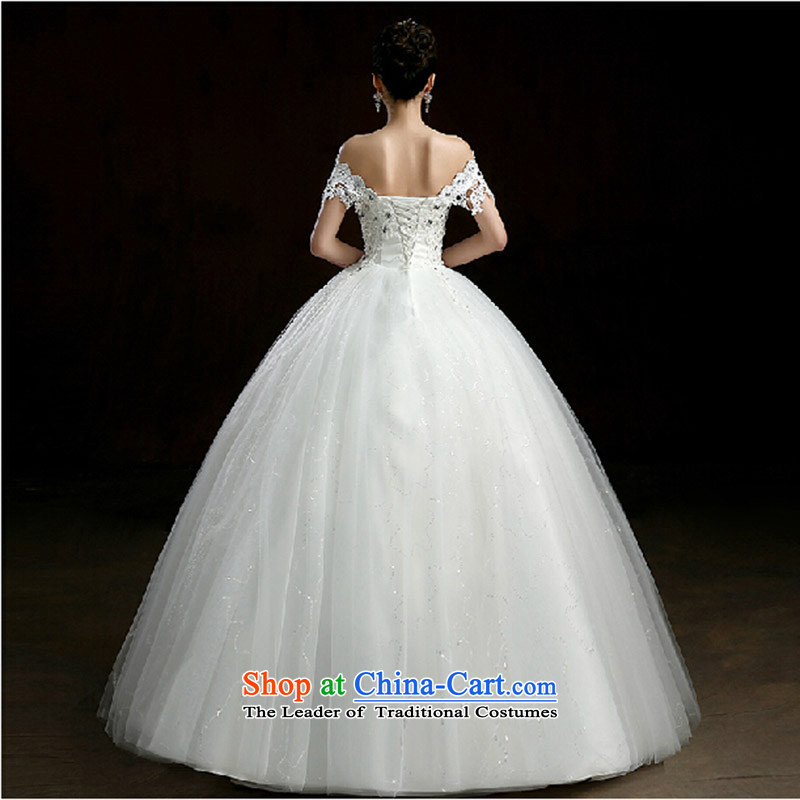 The new word wedding your shoulders to wedding hibiscus flower decoration nail pearl wedding bride wedding dresses White M love Su-lan , , , shopping on the Internet