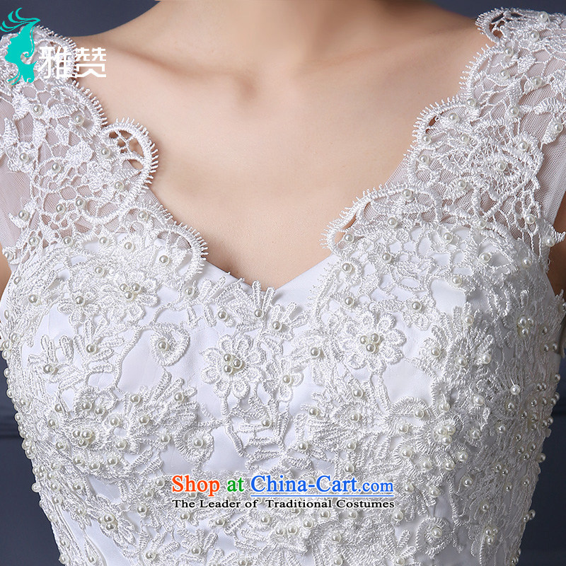 Jacob Chan won wedding dresses shoulders 2015 Summer new lace bride to align the Sau San Princess Pearl White Dress bon bon S, Jacob Chan (YAZAN) , , , shopping on the Internet