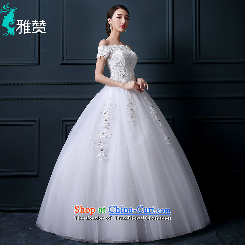 Jacob Chan a field to align the shoulder wedding dresses 2015 new summer quality custom Korean-style water drilling Sau San Foutune of Princess lace white S, Jacob skirt Chan (YAZAN) , , , shopping on the Internet