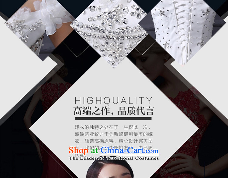 Jacob Chan in summer and autumn 2015 a shoulder wedding dresses retro continental palace water drilling for flowers bride to align bon bon skirt White XXL picture, prices, brand platters! The elections are supplied in the national character of distribution, so action, buy now enjoy more preferential! As soon as possible.