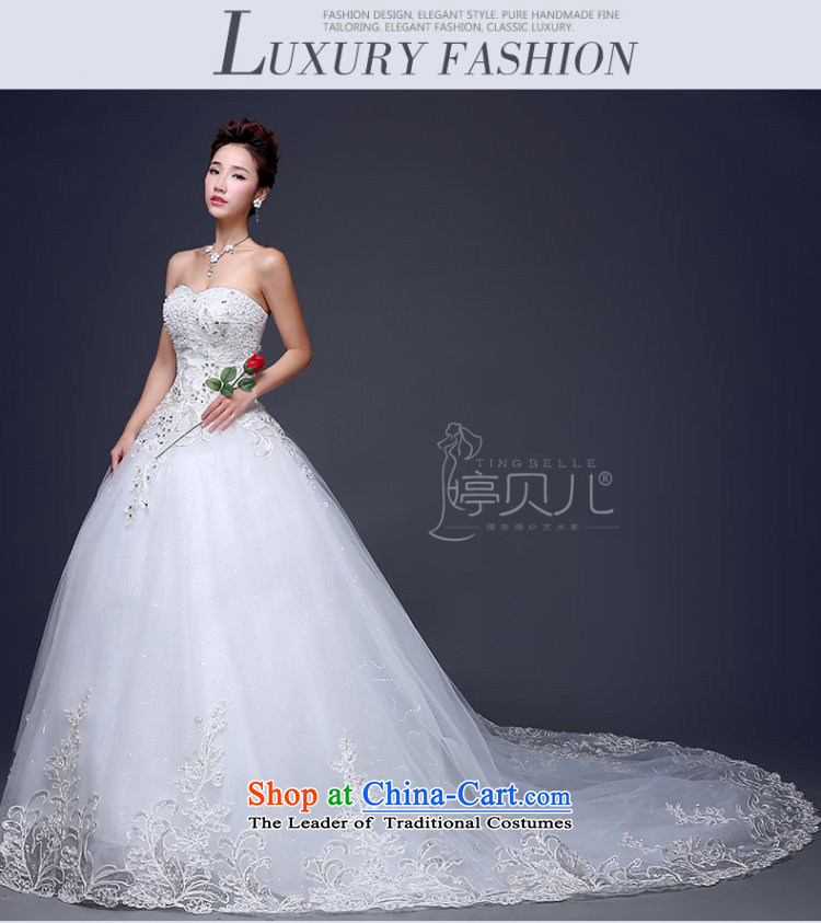 Beverly Ting wedding dresses 2015 winter new Korean marriages and chest long tail wedding video thin lace large white XL pictures, drill price, brand platters! The elections are supplied in the national character of distribution, so action, buy now enjoy more preferential! As soon as possible.