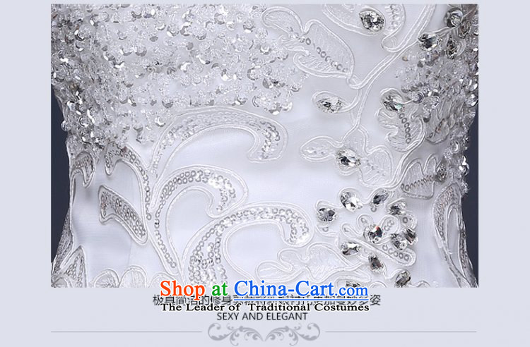Beverly Ting wedding dresses 2015 winter new Korean marriages and chest long tail wedding video thin lace large white XL pictures, drill price, brand platters! The elections are supplied in the national character of distribution, so action, buy now enjoy more preferential! As soon as possible.
