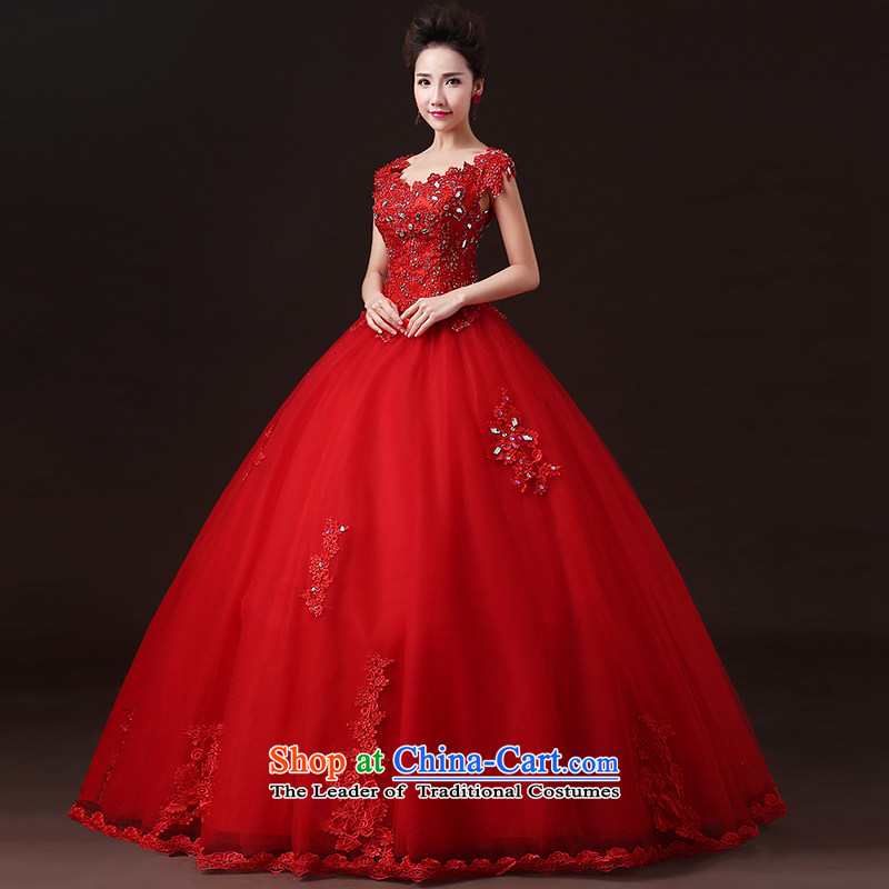 Beverly Ting wedding dresses during the summer of 2015, the new field shoulder bride shoulders red wedding to align the Korean style large red XXL, drill Sau San Beverly Ting (tingbeier) , , , shopping on the Internet