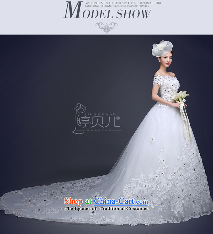 The word Beverly Ting shoulder deluxe tail package shoulder bride wedding dresses 2015 Summer new larger satin Korean crowsfoot wedding White M pictures, prices, brand platters! The elections are supplied in the national character of distribution, so action, buy now enjoy more preferential! As soon as possible.