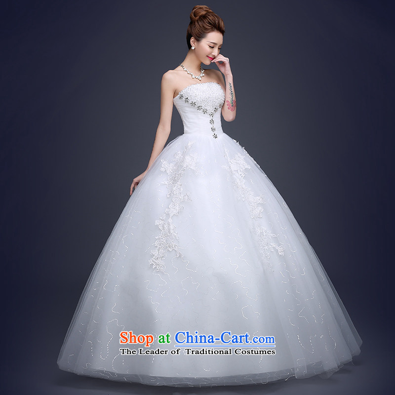 Beverly Ting 2015 Summer Wedding dress the new bride Korean anointed chest to large summer wedding video thin straps Sau San Diamond White XL, Beverly (tingbeier ting) , , , shopping on the Internet
