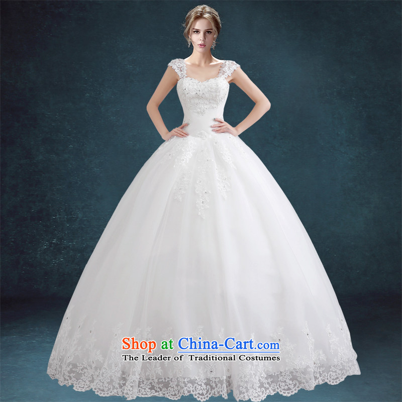 Each Connie wedding dresses to align the wedding spring and summer 2015 Ms. new Korean brides large white code embroidery shoulders video thin white wedding dress tailored does not allow for seven days of