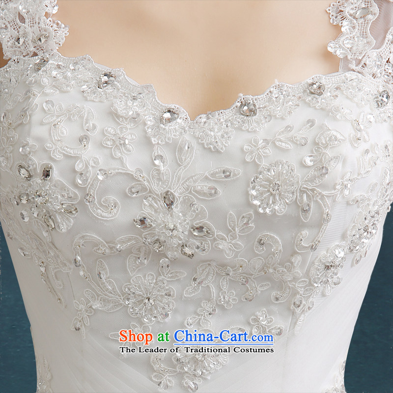 Each Connie wedding dresses to align the wedding spring and summer 2015 Ms. new Korean brides large white code embroidery shoulders video thin white wedding dress tailored does not allow for seven days, every JIAONI stephanie () , , , shopping on the Inte