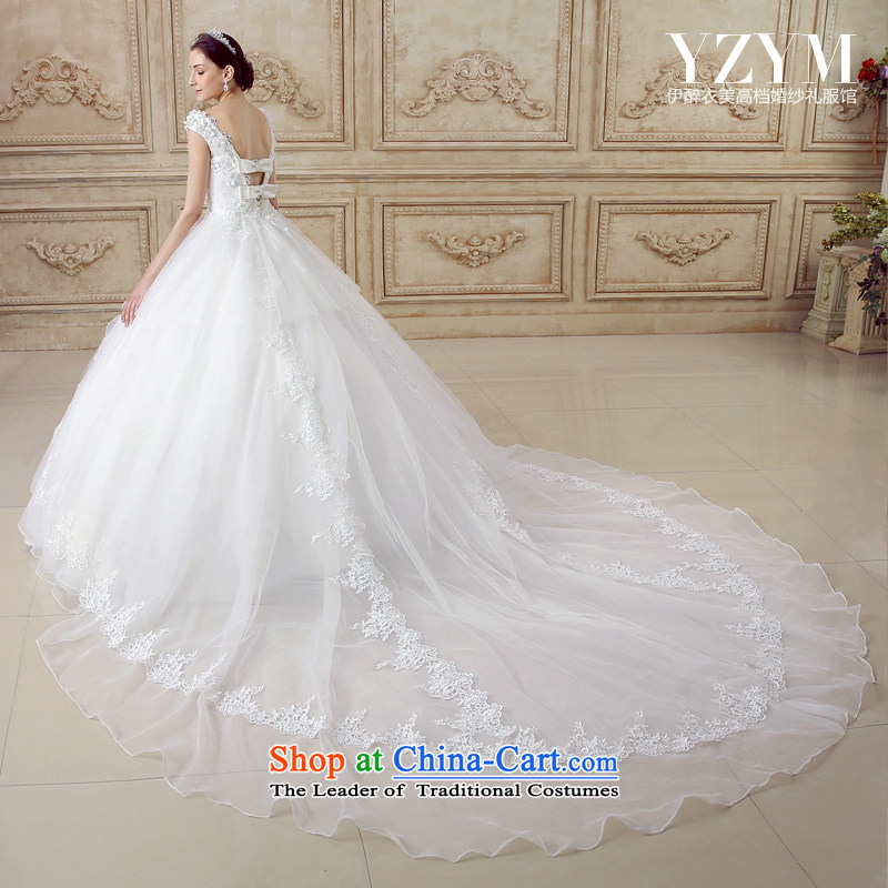 El drunken Yi Mei bride wedding dresses Summer 2015 New Butterfly Festival back large tail wedding round-neck collar align to wedding dress you can disassemble the smearing wedding tail , L'drunken Yi Mei , , , shopping on the Internet