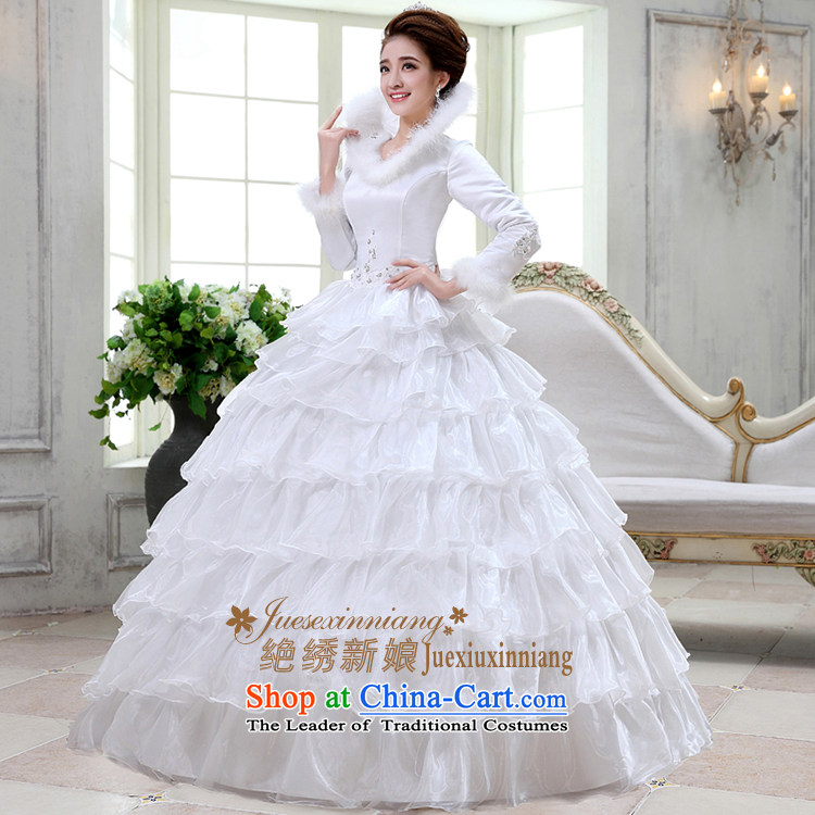 Embroidered brides is Winter Sweater trendy Korea long-sleeved Pullover plus the word cotton shoulder warm video thin white wedding tailored does not allow for pictures, prices, brand platters! The elections are supplied in the national character of distribution, so action, buy now enjoy more preferential! As soon as possible.