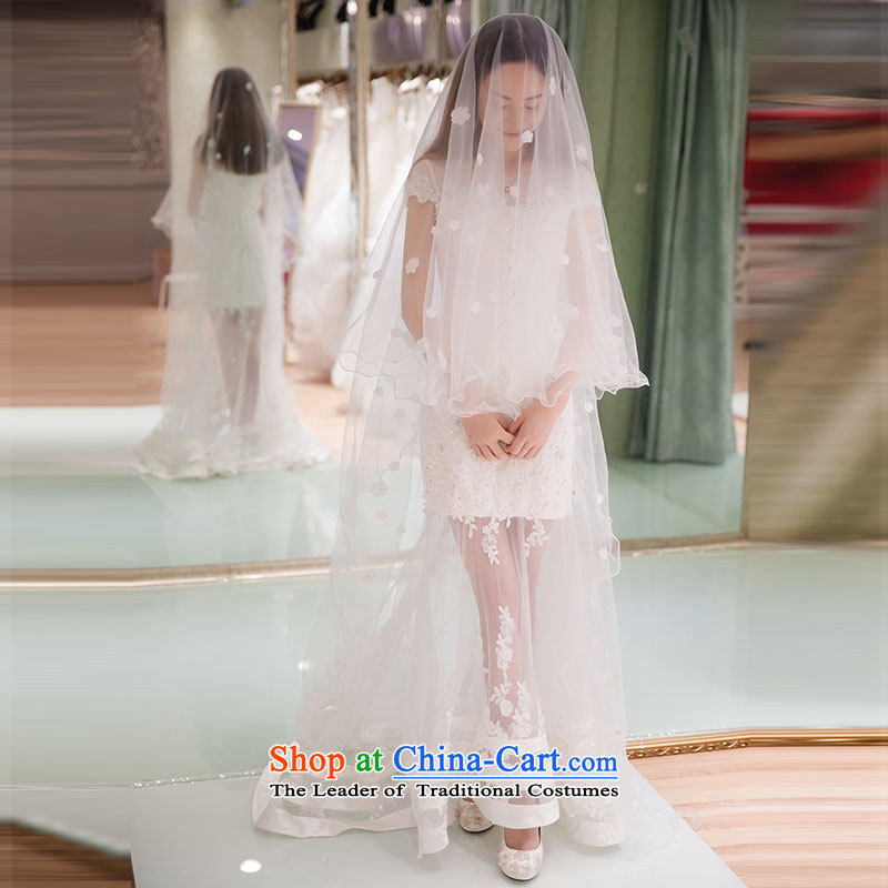 Wedding dresses 2015 Summer western bridal wedding shoulders wedding Korean Custom 2570 White L