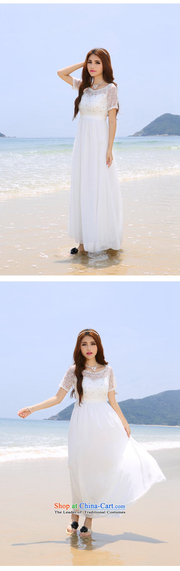The Taliban Cheuk-yan Korea Maldives beach wedding dress nail pearl diamond dress long skirt white S picture, prices, brand platters! The elections are supplied in the national character of distribution, so action, buy now enjoy more preferential! As soon as possible.