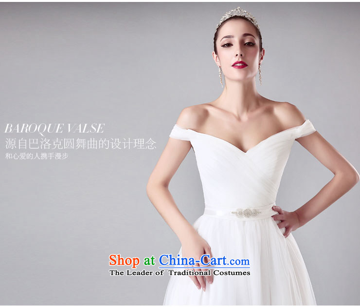 Millennium bride 2015 Summer new word shoulder bride wedding dresses shoulders to align the V-Neck wedding simple continental White XL Photo, prices, brand platters! The elections are supplied in the national character of distribution, so action, buy now enjoy more preferential! As soon as possible.