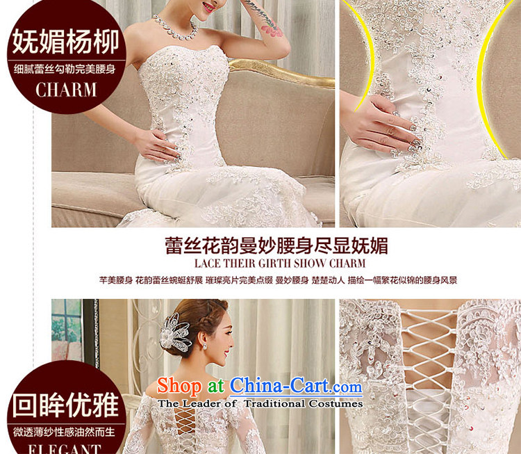 Wipe the chest of Jacob Chan field shoulder crowsfoot wedding small trailing wedding dresses 2015 new Korean Sau San Foutune of summer and fall out chest + one field shoulder tail) (A) L picture, prices, brand platters! The elections are supplied in the national character of distribution, so action, buy now enjoy more preferential! As soon as possible.