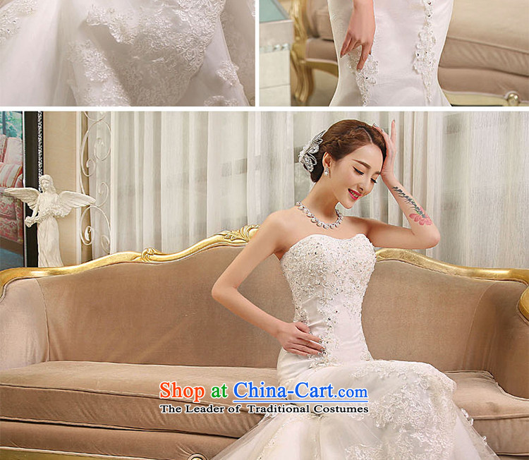 Wipe the chest of Jacob Chan field shoulder crowsfoot wedding small trailing wedding dresses 2015 new Korean Sau San Foutune of summer and fall out chest + one field shoulder tail) (A) L picture, prices, brand platters! The elections are supplied in the national character of distribution, so action, buy now enjoy more preferential! As soon as possible.