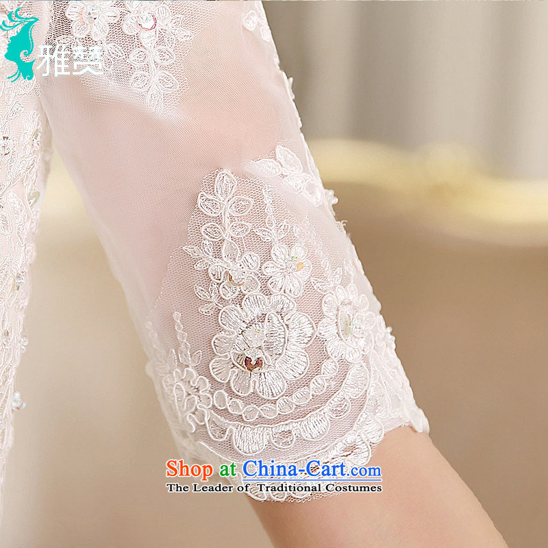 Wipe the chest of Jacob Chan field shoulder crowsfoot wedding small trailing wedding dresses 2015 new Korean Sau San Foutune of summer and fall out chest + one field shoulder tail) (A) , L, Jacob Chan (YAZAN) , , , shopping on the Internet