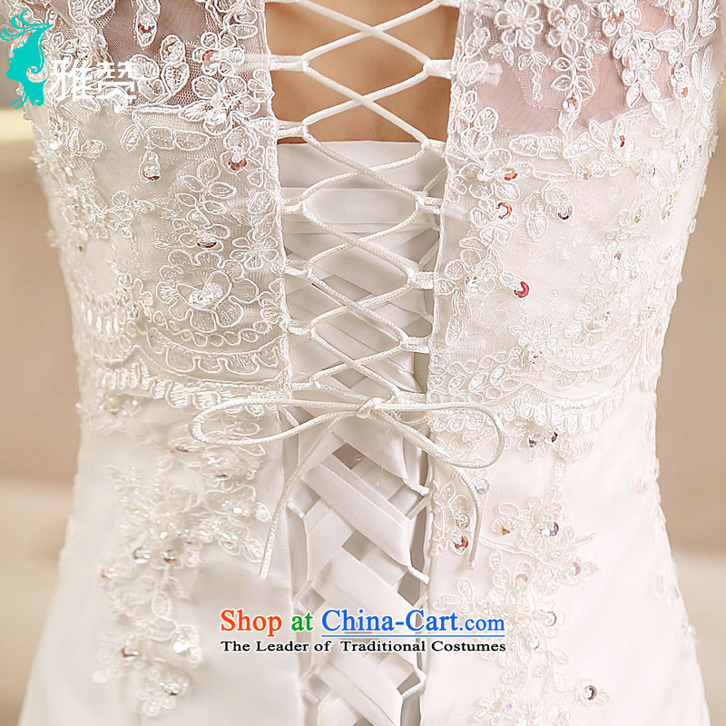 Wipe the chest of Jacob Chan field shoulder crowsfoot wedding small trailing wedding dresses 2015 new Korean Sau San Foutune of summer and fall out chest + one field shoulder tail) (A) , L, Jacob Chan (YAZAN) , , , shopping on the Internet