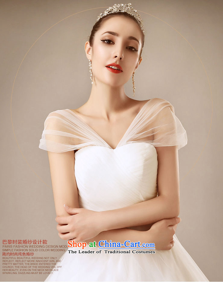 Millennium bride 2015 New Europe and the simple and stylish white streaks in the word dual shoulder shoulder Sau San wedding dresses White XL Photo, prices, brand platters! The elections are supplied in the national character of distribution, so action, buy now enjoy more preferential! As soon as possible.