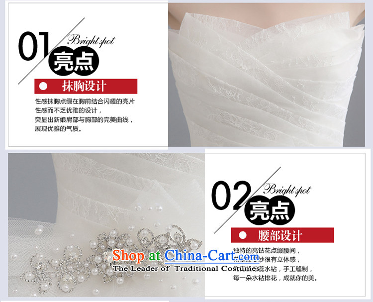 Marriage wedding dresses 2015 new summer Korean brides anointed chest princess pregnant women large thin graphics straps to align the wedding pictures, price XL white, brand platters! The elections are supplied in the national character of distribution, so action, buy now enjoy more preferential! As soon as possible.