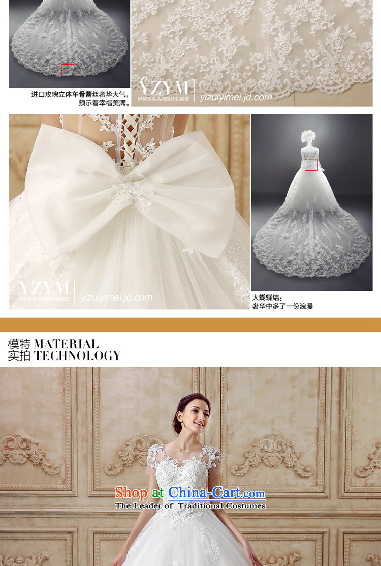El drunken Yi Mei bride wedding dresses Summer 2015 new short-sleeved sexy back to align the wedding Removable Tail lace engraving flowers wedding dresses trailing M picture, prices, brand platters! The elections are supplied in the national character of distribution, so action, buy now enjoy more preferential! As soon as possible.