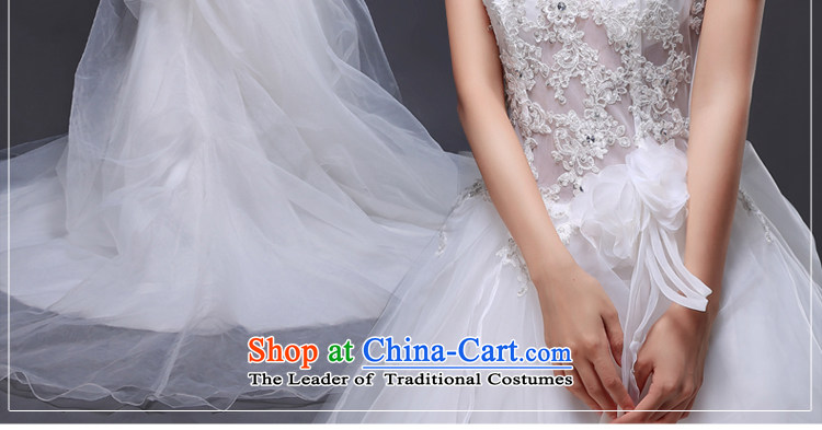 The bride tslyzm shoulders tail wedding dresses new 2015 autumn and winter Korean lace large bow tie V-Neck word fluoroscopy package Shoulder Drill skirt white water S picture, prices, brand platters! The elections are supplied in the national character of distribution, so action, buy now enjoy more preferential! As soon as possible.