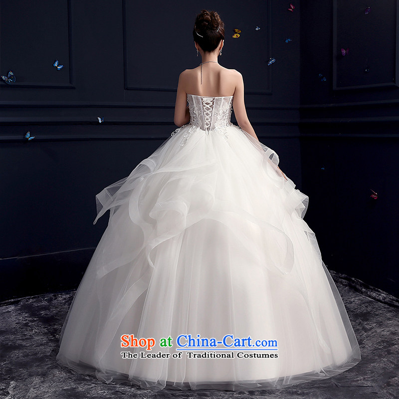 7 Color 7 tone Korean New 2015 marriages stylish anointed chest lace bon bon skirt wedding dress H076 to align the white wedding tailored (does not allow) 7 7 Color Tone , , , shopping on the Internet