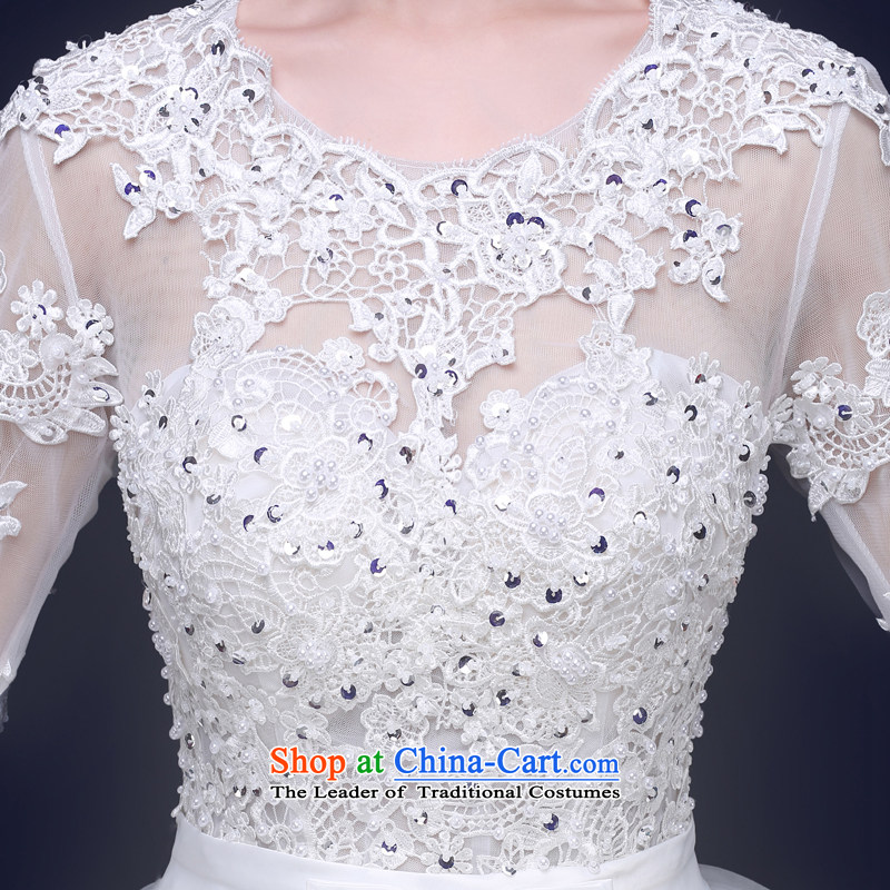 Jamie Osorin Tuyaa field shoulder wedding dresses 2015 new summer Korean marriages flowers lace large graphics thin snap to bind with the white M Cheng Kejie mia , , , shopping on the Internet