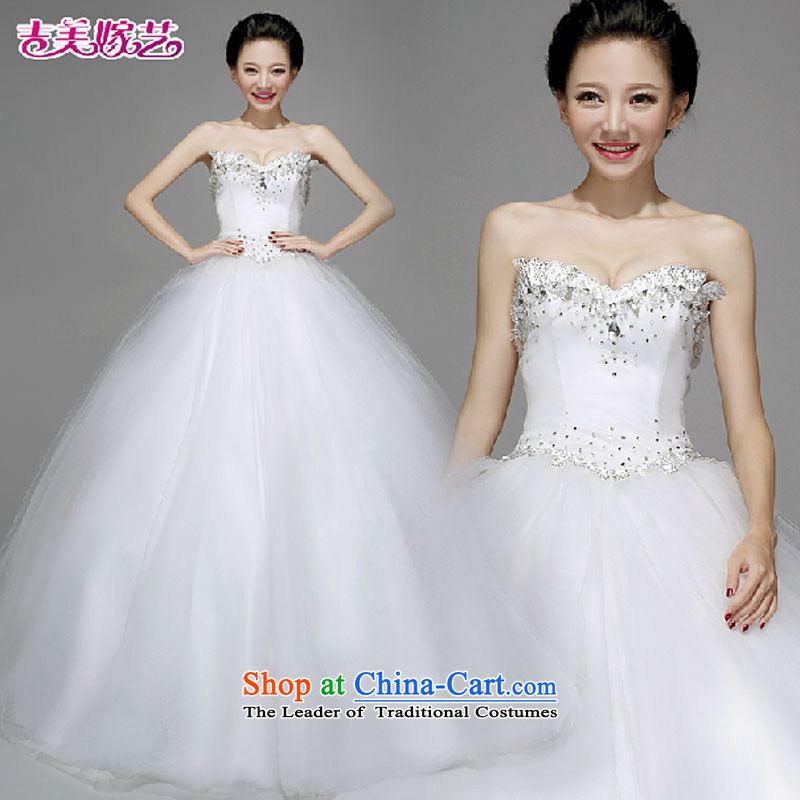 Wedding dress Kyrgyz-american married new anointed arts 2015 Chest Korean fashion bon bon skirt to align HS282 bride wedding whiteL