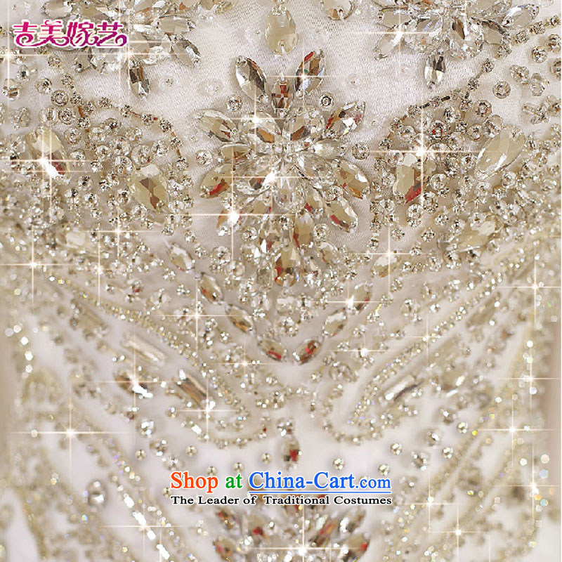 Pre-sale - American married arts wedding dresses 2015 new Korean dual shoulder strap bon bon skirt align to 7643 Diamond Wedding White M, bridal Kyrgyz-american married arts , , , shopping on the Internet