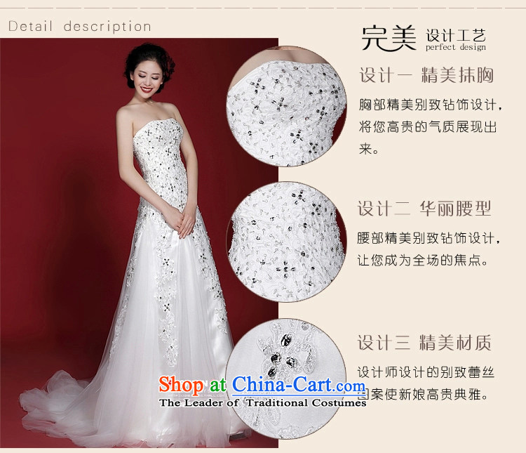 Wedding dress Kyrgyz-american married new anointed arts 2015 Chest Korean lace tail HT931 Sau San bride wedding White M pictures, prices, brand platters! The elections are supplied in the national character of distribution, so action, buy now enjoy more preferential! As soon as possible.