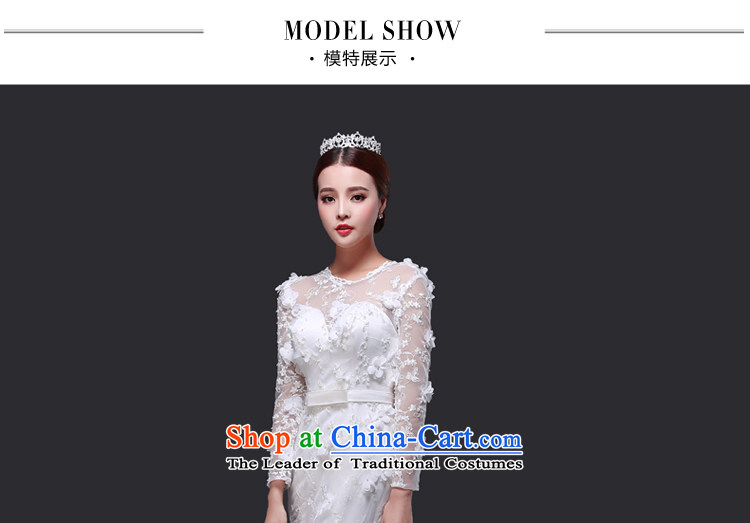 Tslyzm crowsfoot wedding dresses small trailing the new 2015 autumn and winter Flower Fairies