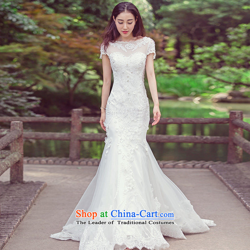 A Bride wedding dresses Summer 2015 new products lace wedding tail 2578 White DZ tailored, approximately 20 per cent were bride shopping on the Internet has been pressed.