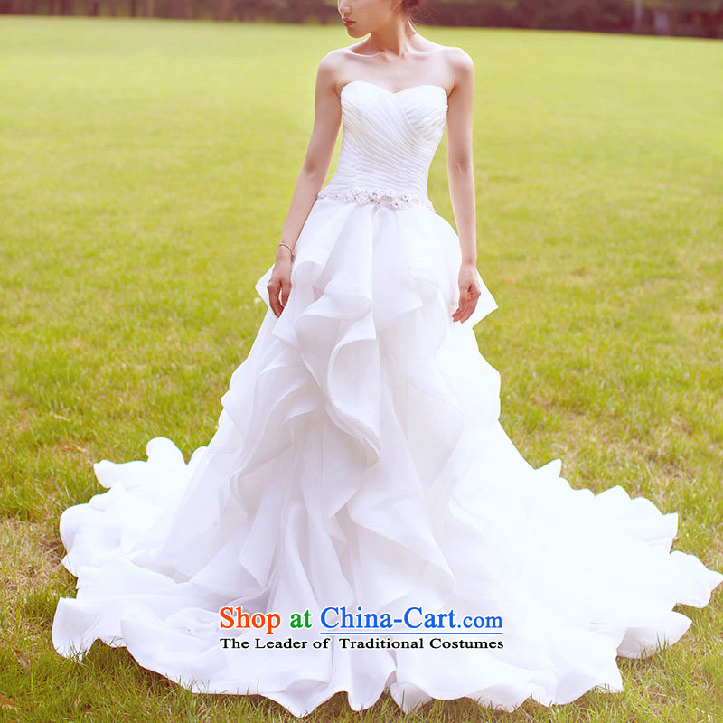 A Bride wedding dresses 2015 Summer tail wedding anointed chest 2,613 White S a bride shopping on the Internet has been pressed.
