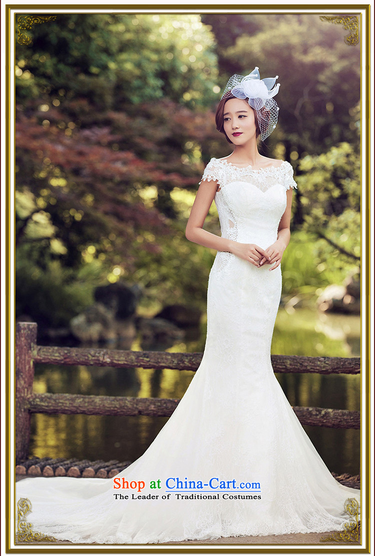 A Bride wedding dresses 2015 Summer lace crowsfoot wedding shawl long tail 2602 White L picture, prices, brand platters! The elections are supplied in the national character of distribution, so action, buy now enjoy more preferential! As soon as possible.