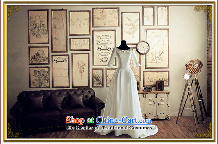 A Bride wedding dresses  2015 Summer tail wedding word shoulder  2 258 White M picture, prices, brand platters! The elections are supplied in the national character of distribution, so action, buy now enjoy more preferential! As soon as possible.