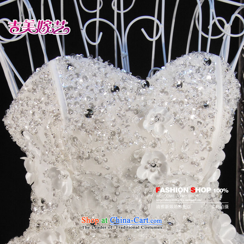 Kyrgyz-US married Korean version of the new arts and wipe off-chip flowers align chest to bride wedding dresses HS744 bride wedding white XS, Kyrgyz-US married arts , , , shopping on the Internet