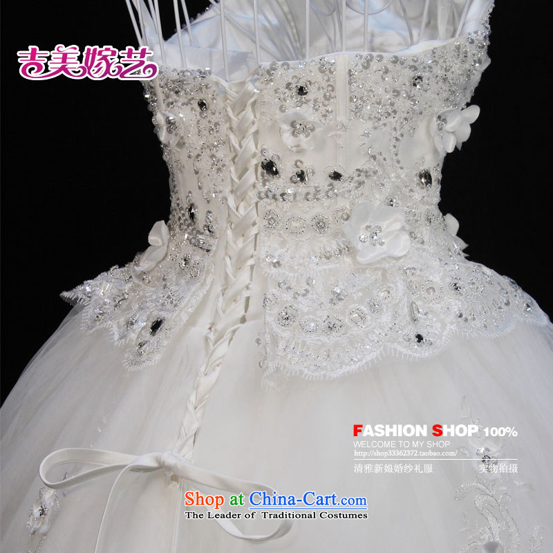 Kyrgyz-US married Korean version of the new arts and wipe off-chip flowers align chest to bride wedding dresses HS744 bride wedding white XS, Kyrgyz-US married arts , , , shopping on the Internet