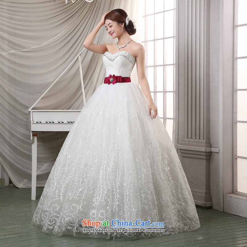 7 Color 7 tone Korean new bride 2015 White Diamond wiping the chest to align the summer of Sau San wedding dresses H064 White M 7 7 Color Tone , , , shopping on the Internet