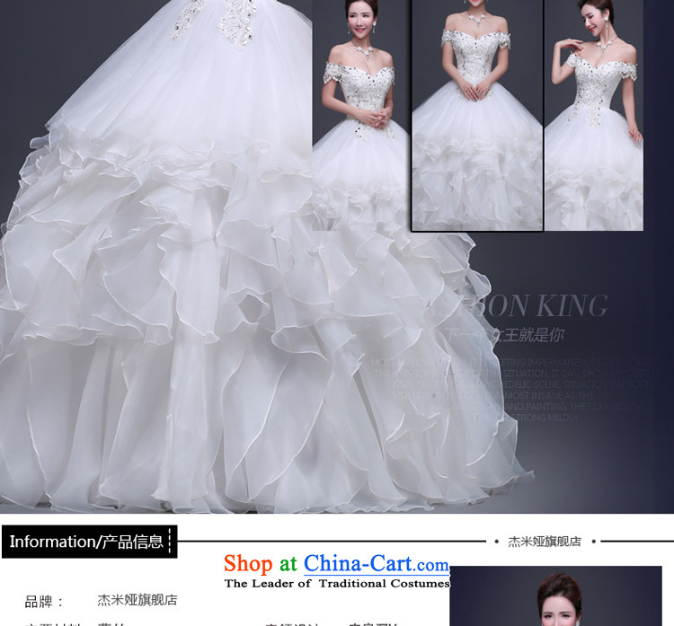 Jie mija wedding dresses , 2015 new field to align the shoulder bon bon skirt wedding shoulders large Sau San bride wedding white L picture, prices, brand platters! The elections are supplied in the national character of distribution, so action, buy now enjoy more preferential! As soon as possible.