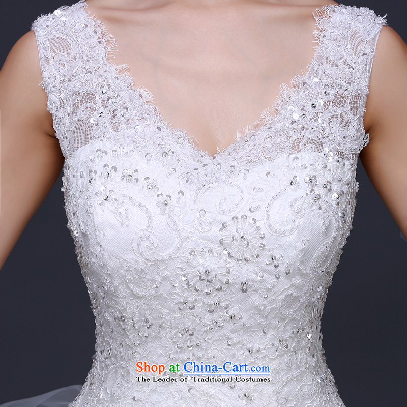 Jie mija wedding dresses 2015 Spring New Korean minimalist shoulders to align graphics thin marriages a field shoulder wedding White M Cheng Kejie mia , , , shopping on the Internet