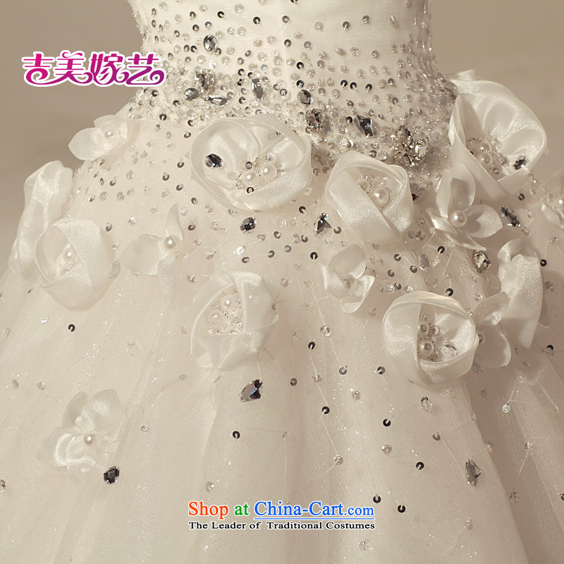 Water drilling wedding dresses Kyrgyz-american married new anointed arts 2015 Chest Korean Princess graphics thin tail 892 bride wedding white XXXL, Kyrgyz-american married arts , , , shopping on the Internet