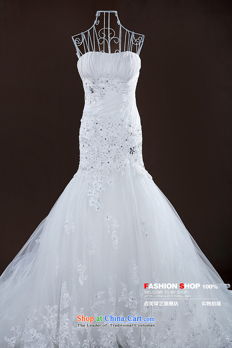 Wedding dress Kyrgyz-american married new anointed arts 2015 Chest Korean lace crowsfoot tail HT936 bride wedding white L picture, prices, brand platters! The elections are supplied in the national character of distribution, so action, buy now enjoy more preferential! As soon as possible.