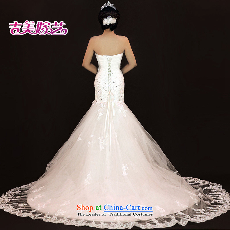 Wedding dress Kyrgyz-american married new anointed arts 2015 Chest Korean lace crowsfoot tail HT936 bride wedding white L, Kyrgyz-US married arts , , , shopping on the Internet