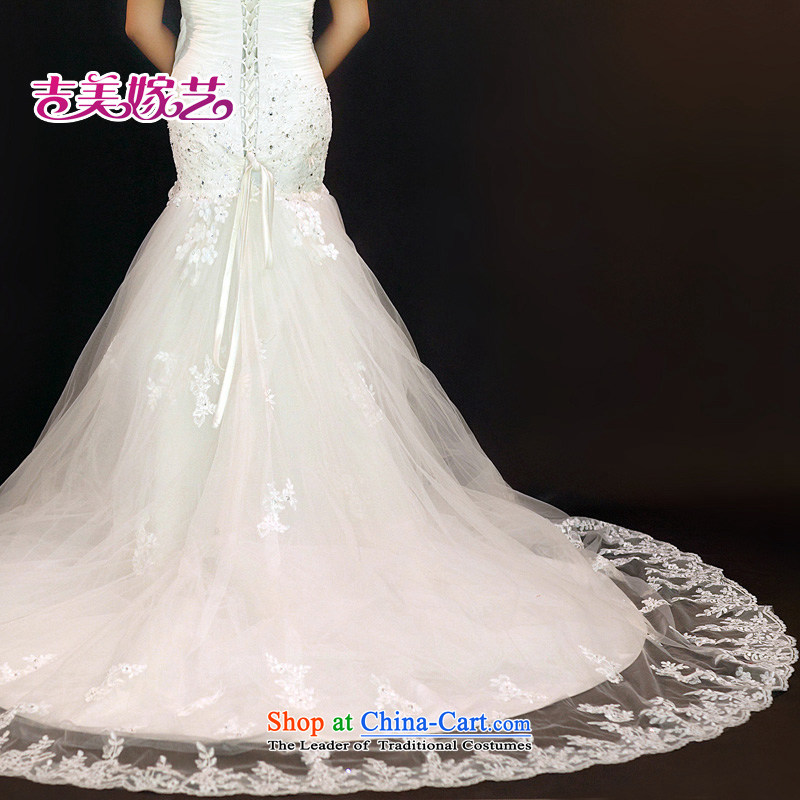 Wedding dress Kyrgyz-american married new anointed arts 2015 Chest Korean lace crowsfoot tail HT936 bride wedding white L, Kyrgyz-US married arts , , , shopping on the Internet
