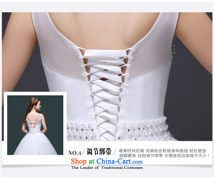 Tslyzm bride Wedding 2015 new fluoroscopy shoulders to align the wedding dresses Korean version thin Foutune of Princess Pearl White bon bon skirt autumn and winter white S picture, prices, brand platters! The elections are supplied in the national character of distribution, so action, buy now enjoy more preferential! As soon as possible.