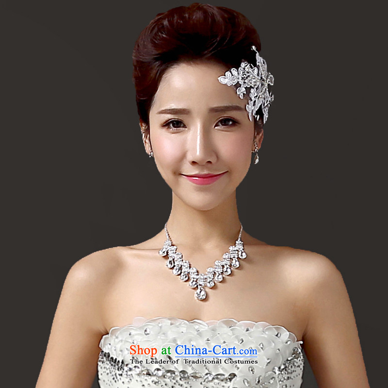 Estimated 2015 bride wedding friends gift clothing accessories for three piece Korean Head Ornaments necklaces earrings with accessories exclusive Drill Accessories Kits, Yi (LANYI) , , , shopping on the Internet