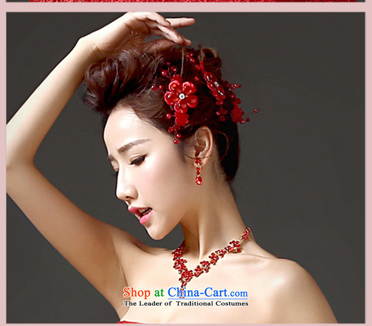 In 2015, Friends bride wedding dresses accessories bride Head Ornaments necklaces earrings three piece Korean water drilling red bride jewelry necklace earrings picture, prices, brand platters! The elections are supplied in the national character of distribution, so action, buy now enjoy more preferential! As soon as possible.