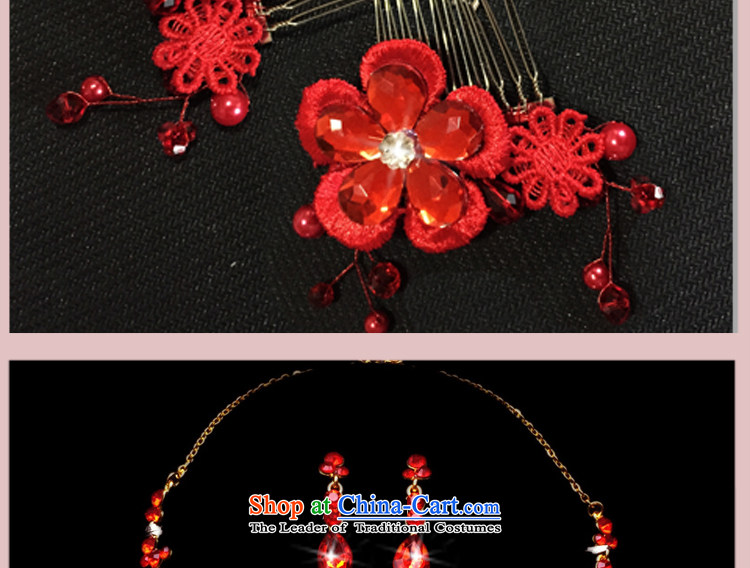 In 2015, Friends bride wedding dresses accessories bride Head Ornaments necklaces earrings three piece Korean water drilling red bride jewelry necklace earrings picture, prices, brand platters! The elections are supplied in the national character of distribution, so action, buy now enjoy more preferential! As soon as possible.